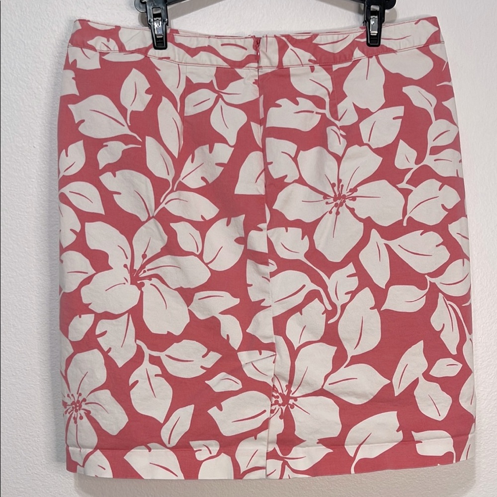Old Navy Pink & White Mini Skirt Casual Resort Wear Size 12 Waist 17” EUC - Picture 3 of 7